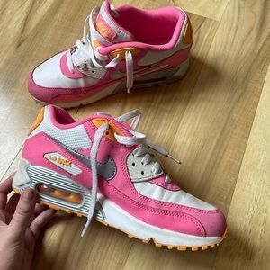 Pink and Orange Air Max 90